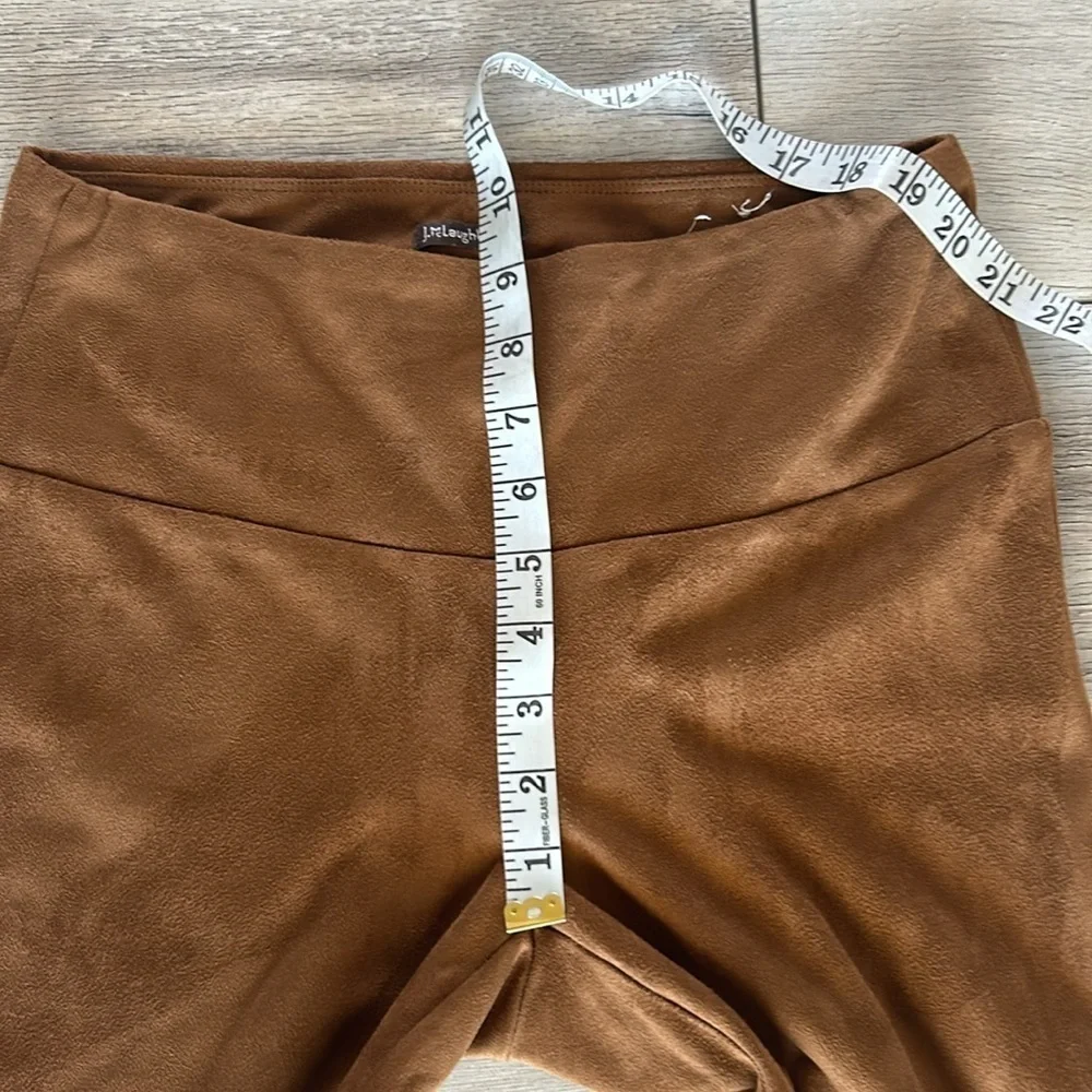 J. McLaughlin size small brown velour velvet style leggings